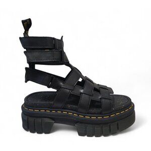 DR. MARTENS Ricki Nappa Lux Leather Platform Gladiator Sandal